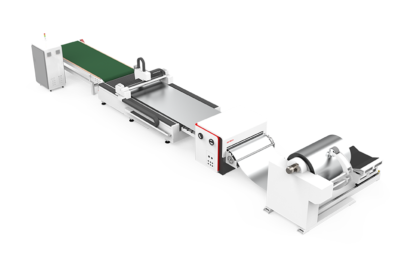 Automatic Stainless Steel Coil Fed Laser Cutting Machine 1/2/3kW with Open Structure