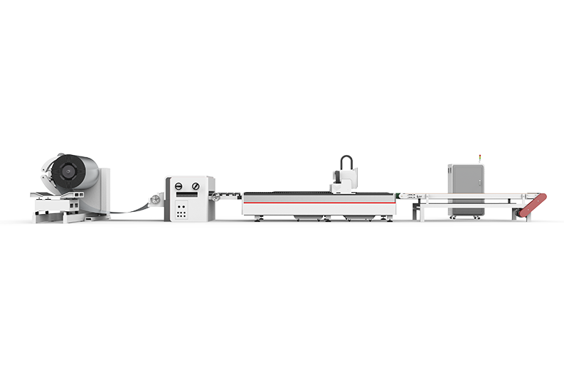 Automatic Stainless Steel Coil Fed Laser Cutting Machine 1/2/3kW with Open Structure