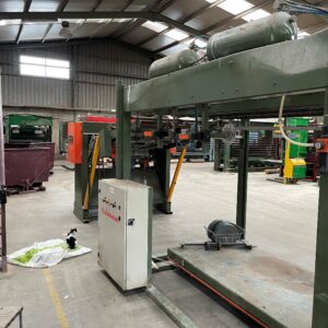 Конвейер доставки токарного станка JUSAN + Ротационная гильотина + Укладчик