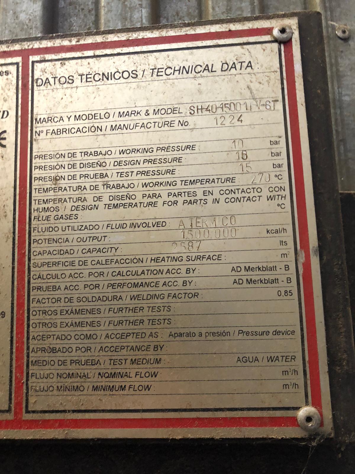 Термомасляный котел Sugimat 1.500.000 кк