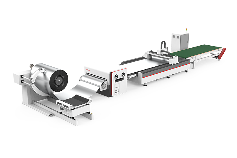 Automatic Stainless Steel Coil Fed Laser Cutting Machine 1/2/3kW with Open Structure