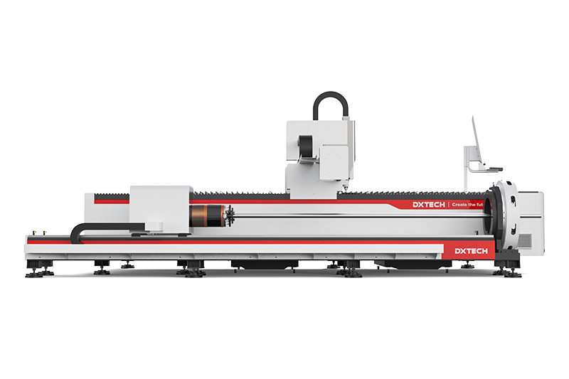 Станок Для Резки Волоконным Лазером Металлических Труб И Листов DXTECH 2040FL3T Мощностью 6 КВт, Оснащенный 3-Метровыми